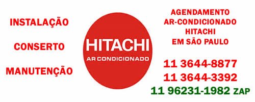 Visita técnica ar-condicionado Hitachi